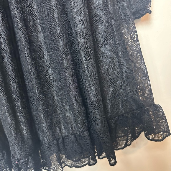 Urban Outfitters black lace dress goth Wednesday adams size Small - Picture 6 of 7